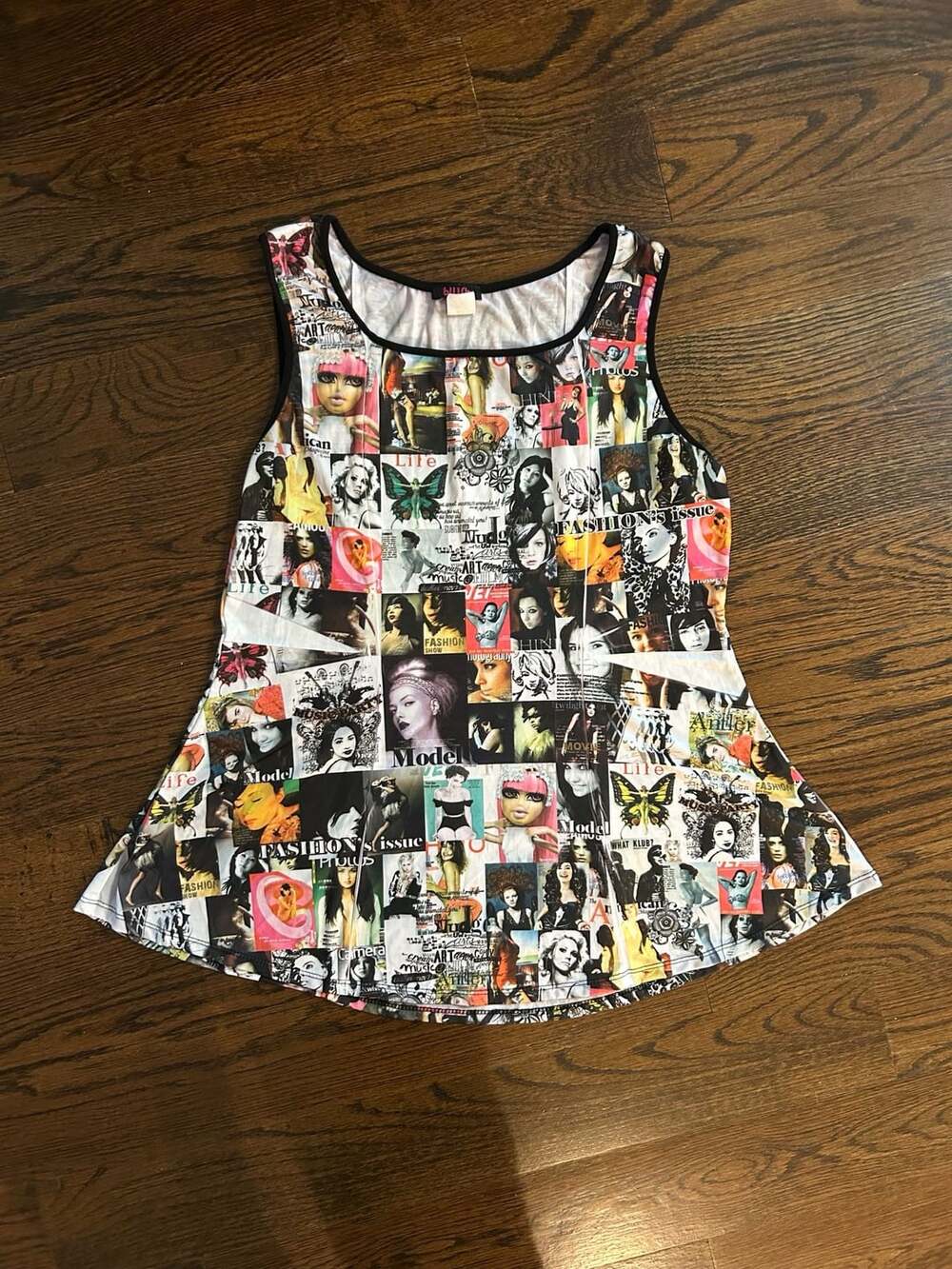 Blush Magazine Print Tank Top Dress Size 3X